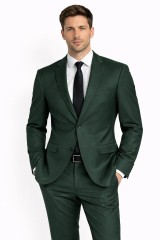                           Newsmen elasztikus slim öltöny - Sötétzöld 